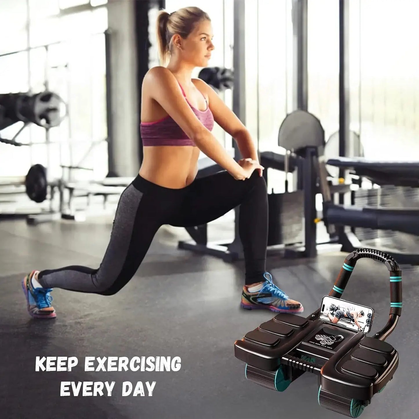 Automatic Rebound Abdominal Wheel Roller - Home Gym Fitness Equipment