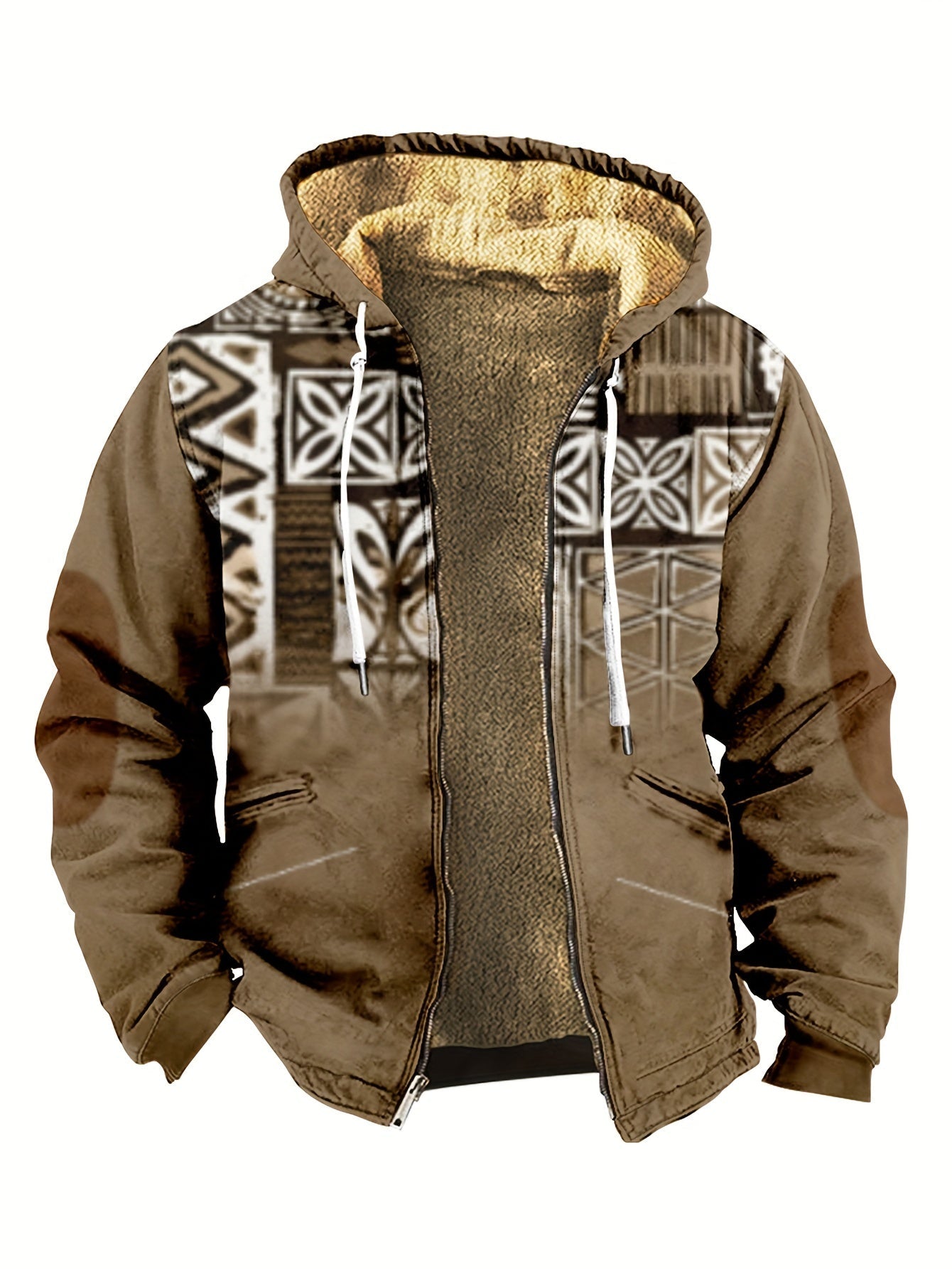 Vintage Style Warm Fleece Coat