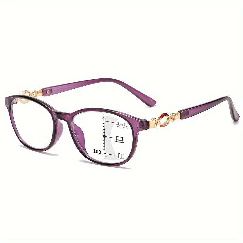 3 In 1 Eyeglasses Pres biopic Retro Multi-focal Reading For Women