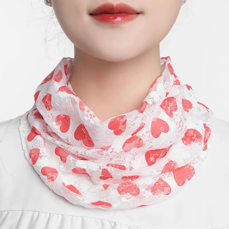 Ice Silk Floral Neck Guard