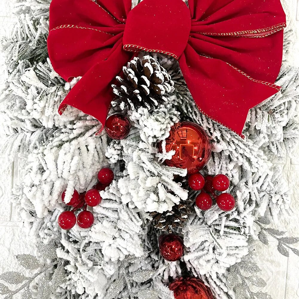 Christmas Wreath Rattan Decorations