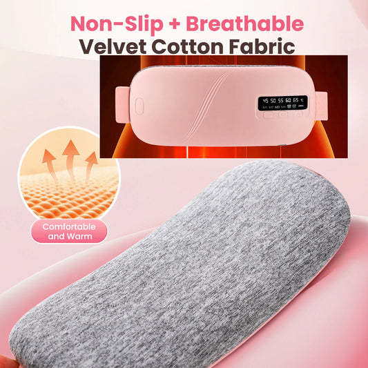 Portable Menstrual Cramp Relief with Abdominal Massage Belt