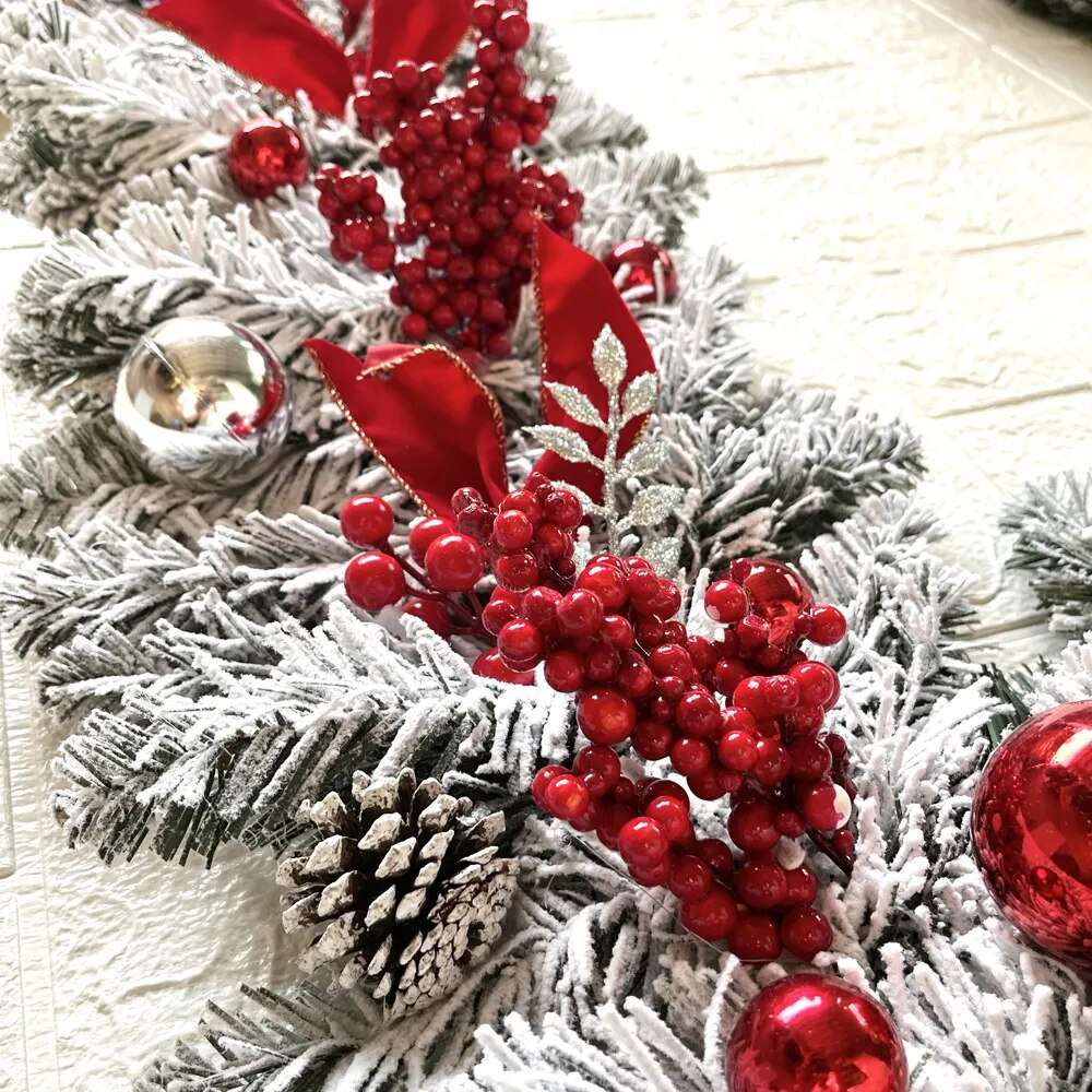 Christmas Wreath Rattan Decorations