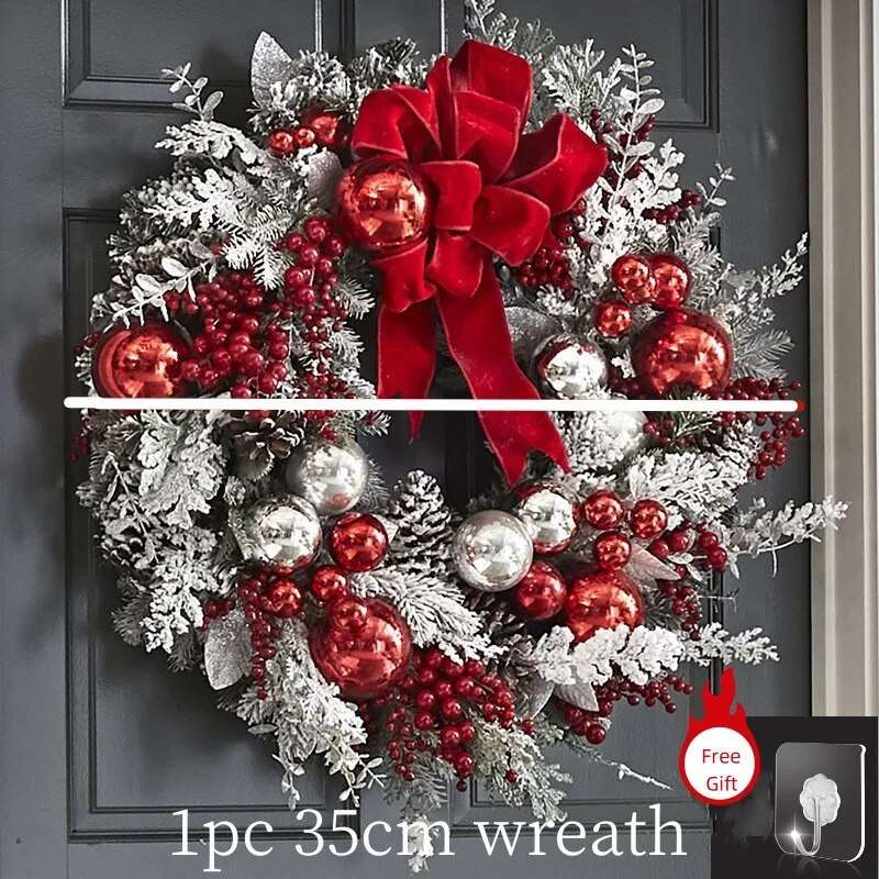 Christmas Wreath Rattan Decorations