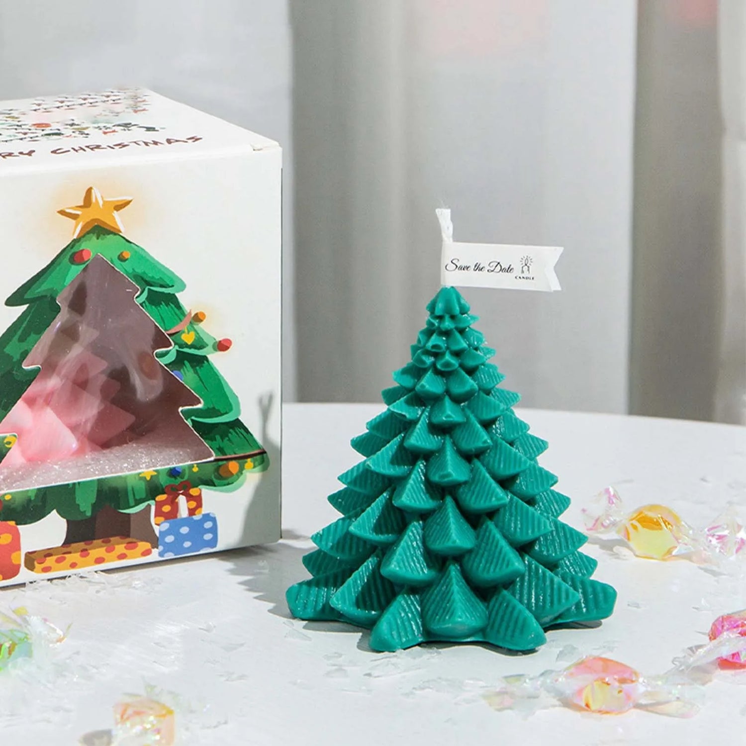 Christmas Tree Shaped Candles