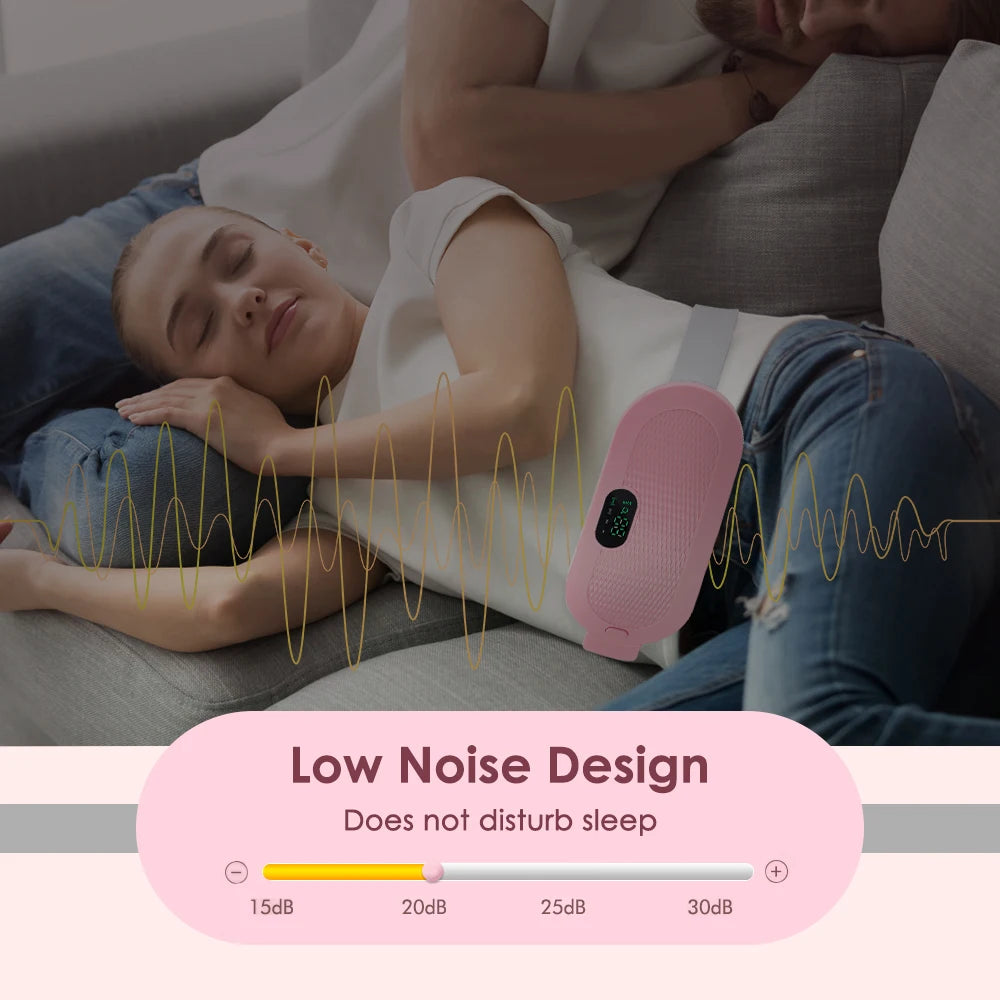 Portable Menstrual Cramp Relief with Abdominal Massage Belt