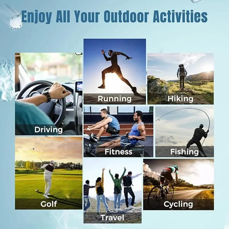 Unisex 3Pcs Ice Silk Arm Sleeves with UV Protection