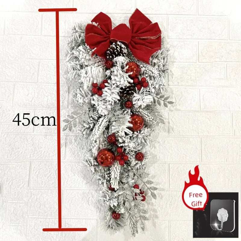 Christmas Wreath Rattan Decorations