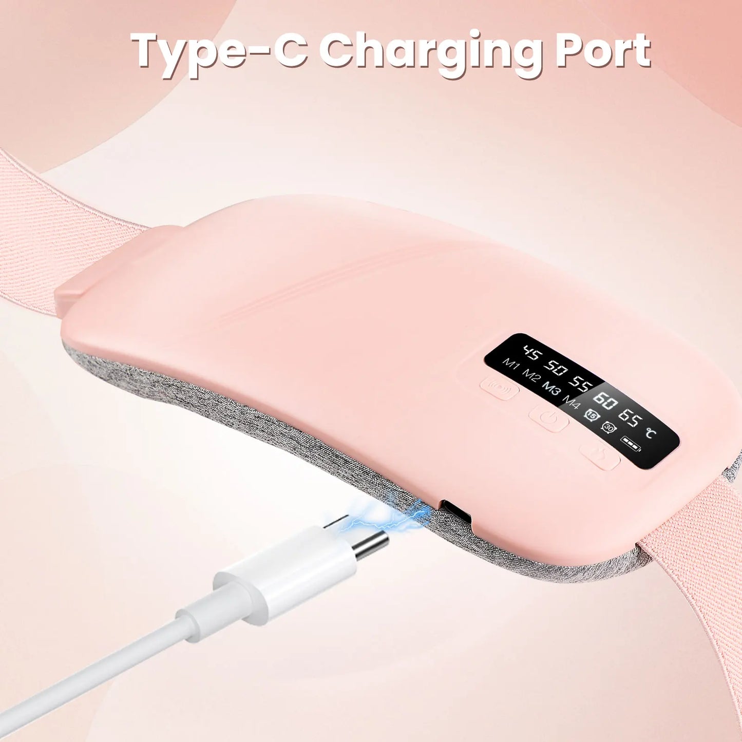 Portable Menstrual Cramp Relief with Abdominal Massage Belt