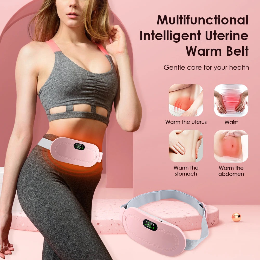 Portable Menstrual Cramp Relief with Abdominal Massage Belt