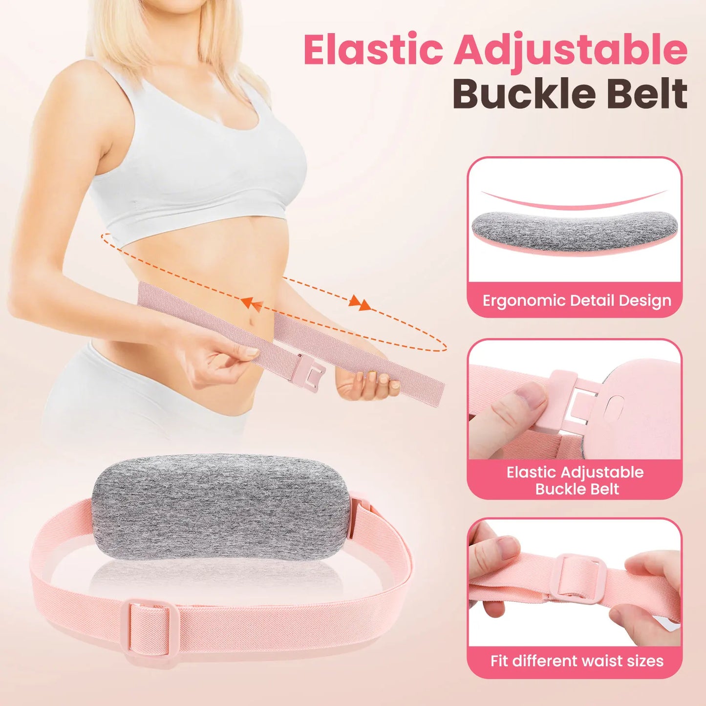 Portable Menstrual Cramp Relief with Abdominal Massage Belt