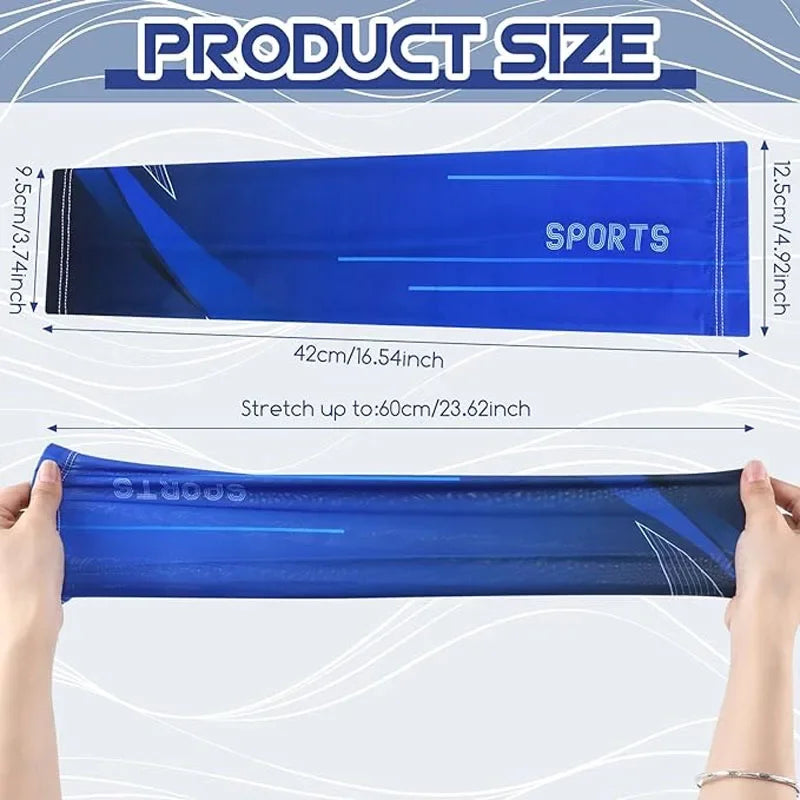 Unisex 3Pcs Ice Silk Arm Sleeves with UV Protection