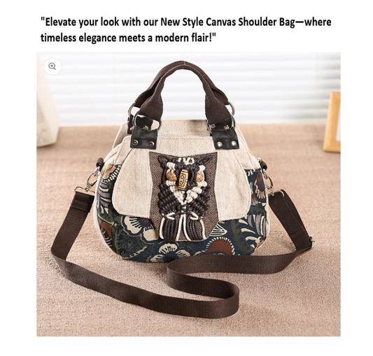 New Style Canvas Women Shoulder Bag