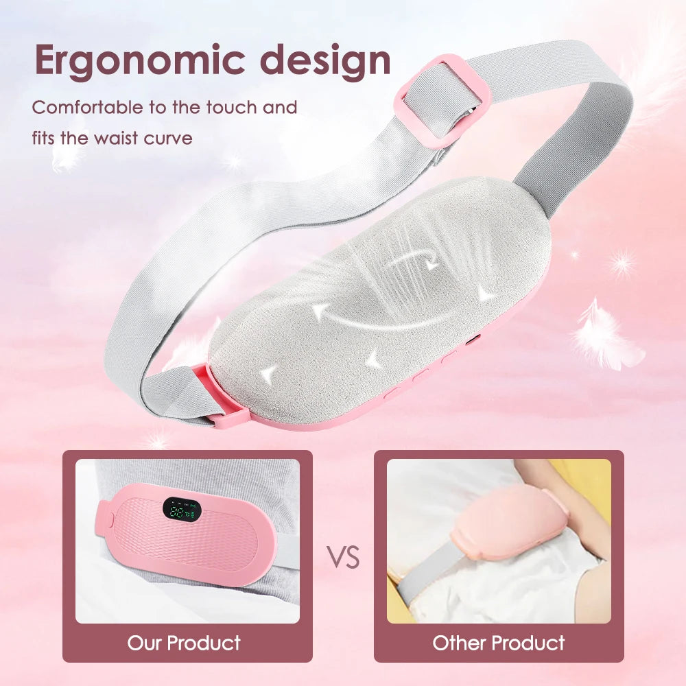 Portable Menstrual Cramp Relief with Abdominal Massage Belt