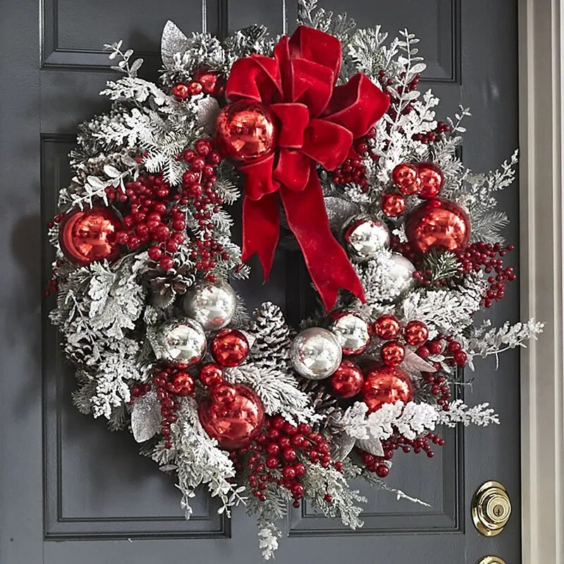 Christmas Wreath Rattan Decorations