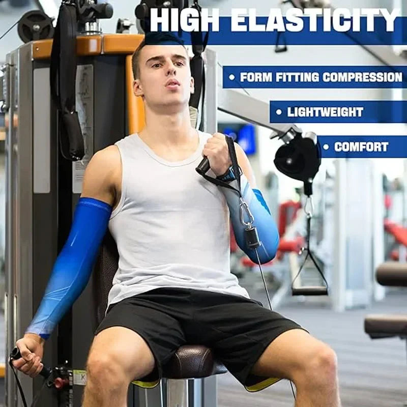 Unisex 3Pcs Ice Silk Arm Sleeves with UV Protection - UpstorePlus