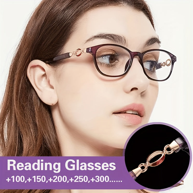 3 In 1 Eyeglasses Pres biopic Retro Multi-focal Reading For Women